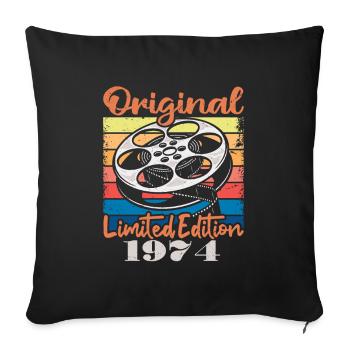 Édition Originale Limitée De 1974 - Housse de coussin décorative 45 x 45 cm - noir - Devant