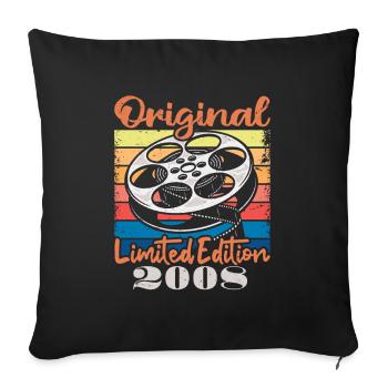 Original limitierte Auflage von 2008 - Sofakissenbezug 45 x 45 cm - Schwarz - Vorne