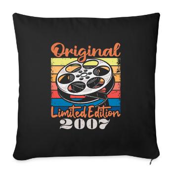 Original limitierte Auflage von 2007 - Sofakissenbezug 45 x 45 cm - Schwarz - Vorne
