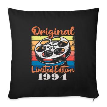 Original limitierte Auflage von 1994 - Sofakissenbezug 45 x 45 cm - Schwarz - Vorne