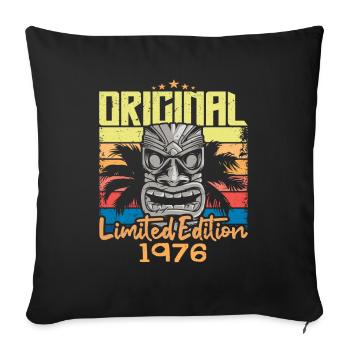 Légendes Sont Nées En 1976 Cadeau D'anniversaire - Housse de coussin décorative 45 x 45 cm - noir - Devant