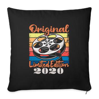 Original limitierte Auflage von 2020 - Sofakissenbezug 45 x 45 cm - Schwarz - Vorne