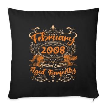 February 2008 | Aged Perfectly - Housse de coussin décorative 45 x 45 cm - noir - Devant