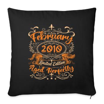 February 2010 | Aged Perfectly - Sofa pillowcase 17,3'' x 17,3'' (45 x 45 cm) - black - Front