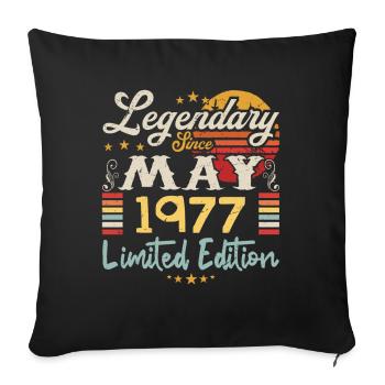 Legendary since May 1977 Limited Edition - Housse de coussin décorative 45 x 45 cm - noir - Devant