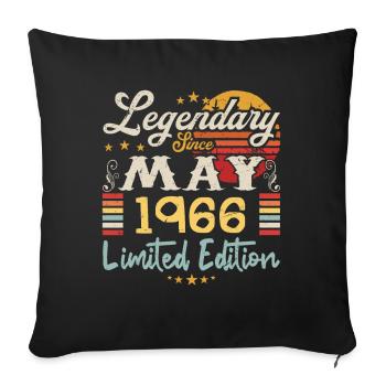 Legendary since May 1966 Limited Edition - Housse de coussin décorative 45 x 45 cm - noir - Devant