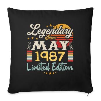 Legendary since May 1987 Limited Edition - Housse de coussin décorative 45 x 45 cm - noir - Devant