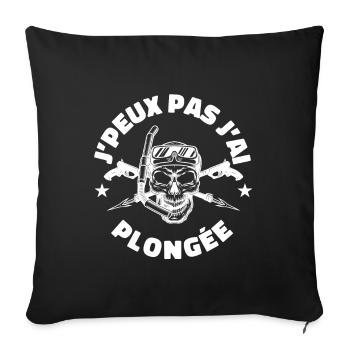 JE PEUX PAS J'AI PLONGÉE - Housse de coussin décorative 45 x 45 cm - noir - Devant