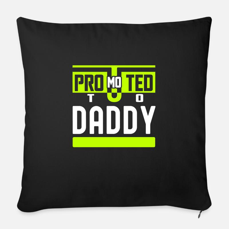 Beförderung zum Papa 2023 - Sofakissenbezug 45 x 45 cm - Schwarz