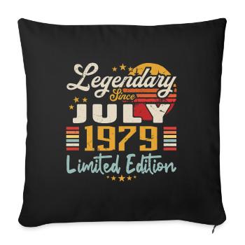 July 1979 Anniversary - Limited Edition | 1979 - Sofa pillowcase 17,3'' x 17,3'' (45 x 45 cm) - black - Front