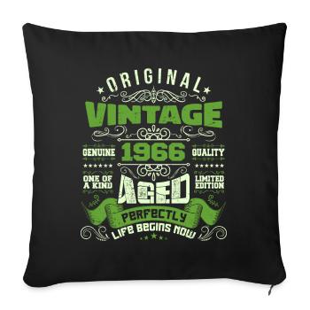 July 1966 Anniversary - Limited Edition | 1966 - Sofa pillowcase 17,3'' x 17,3'' (45 x 45 cm) - black - Front