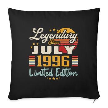 July 1996 Anniversary - Limited Edition | 1996 - Sofa pillowcase 17,3'' x 17,3'' (45 x 45 cm) - black - Front