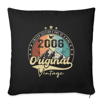 Original Vintage 2006 limited edition 2006 - Sofa pillowcase 17,3'' x 17,3'' (45 x 45 cm) - black - Front