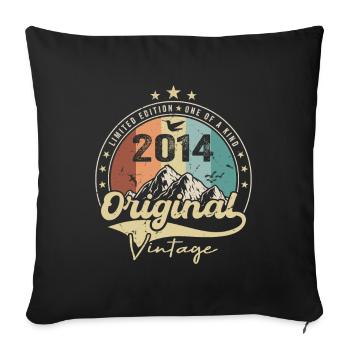 Original Vintage 2014 limitierte Edition 2014 - Sofakissenbezug 45 x 45 cm - Schwarz - Vorne