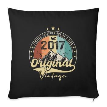 Original Vintage 2017 Limited Edition 2017 - Sofa pillowcase 17,3'' x 17,3'' (45 x 45 cm) - black - Front