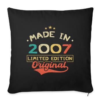 Made in 2007 | Limited Edition 2007 | Original - Housse de coussin décorative 45 x 45 cm - noir - Devant
