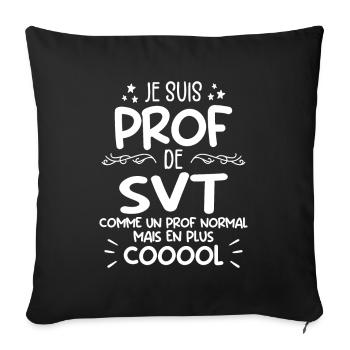 Prof de SVT super cool - Housse de coussin décorative 45 x 45 cm - noir - Devant