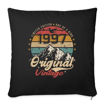 Original Vintage 1997 limited edition 1997 - Sofa pillowcase 17,3'' x 17,3'' (45 x 45 cm) - black - Front