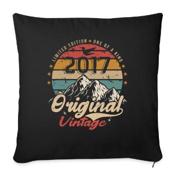 Original Vintage 2017 Limited Edition 2017 - Sofa pillowcase 17,3'' x 17,3'' (45 x 45 cm) - black - Front