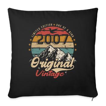 Original Vintage 2007 Limitierte Auflage 2007 - Sofakissenbezug 45 x 45 cm - Schwarz - Vorne