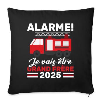 I'm going to be Big Brother 2025 / Future Big Brother - Sofa pillowcase 17,3'' x 17,3'' (45 x 45 cm) - black - Front