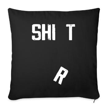 Hilarious Tees Falling R Funny - Sofa pillowcase 17,3'' x 17,3'' (45 x 45 cm) - black - Front