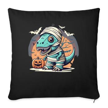 Tyrannosaurus Trex Halloween - Sofa pillowcase 17,3'' x 17,3'' (45 x 45 cm) - black - Front