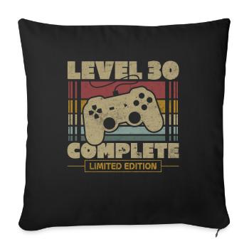 Niveau 30 complete - Housse de coussin décorative 45 x 45 cm - noir - Devant