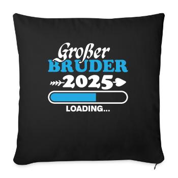 Großer Bruder 2025 - Sofakissenbezug 45 x 45 cm - Schwarz - Vorne
