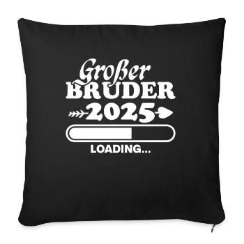 Großer Bruder 2025 - Sofakissenbezug 45 x 45 cm - Schwarz - Vorne