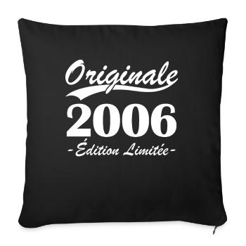 Originale 2006 édition limitée - Housse de coussin décorative 45 x 45 cm - noir - Devant