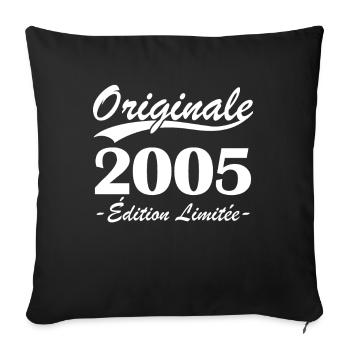 Originale 2005 édition limitée - Housse de coussin décorative 45 x 45 cm - noir - Devant