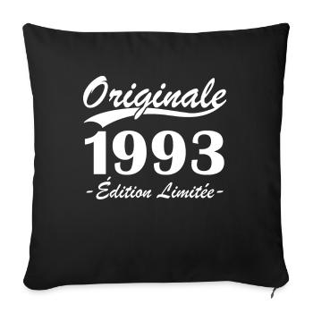 Originale 1993 édition limitée - Housse de coussin décorative 45 x 45 cm - noir - Devant