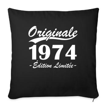 Originale 1974 édition limitée - Housse de coussin décorative 45 x 45 cm - noir - Devant