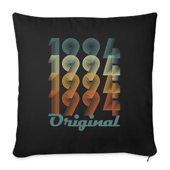 Original 1994 Vintage Cadeau Anniversaire - Housse de coussin décorative 45 x 45 cm - noir - Devant