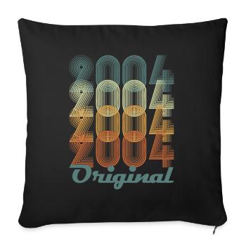 Original 2004 Vintage Cadeau Anniversaire - Housse de coussin décorative 45 x 45 cm - noir - Devant
