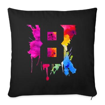 8 JAHRE 8. GEBURTSTAG - Sofakissenbezug 45 x 45 cm - Schwarz - Vorne