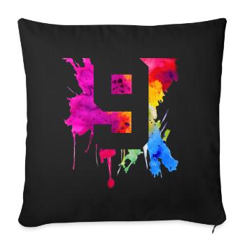 9 ANS 9E ANNIVERSAIRE - Housse de coussin décorative 45 x 45 cm - noir - Devant