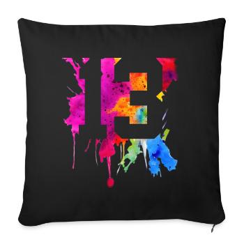 13 YEARS 13TH BIRTHDAY - Sofa pillowcase 17,3'' x 17,3'' (45 x 45 cm) - black - Front