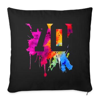 70 ANS 70 ANNIVERSAIRE - Housse de coussin décorative 45 x 45 cm - noir - Devant