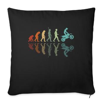 Motocross Development - Sofa pillowcase 17,3'' x 17,3'' (45 x 45 cm) - black - Front