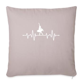 Danseur de ballet Heartbeat - Housse de coussin décorative 45 x 45 cm - taupe clair - Devant