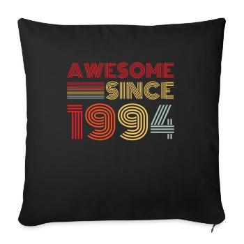 Vintage 1994 Vintage Gift Birthday Retro - Sofa pillowcase 17,3'' x 17,3'' (45 x 45 cm) - black - Front