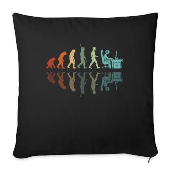 Gamer Entwicklung - Sofakissenbezug 45 x 45 cm - Schwarz - Vorne