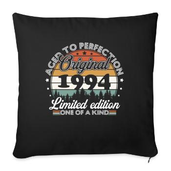 original 1994 limited editionOriginal 1994 Retro - Sofa pillowcase 17,3'' x 17,3'' (45 x 45 cm) - black - Front