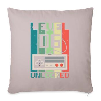 Level 6 Unlocked - Sofa pillowcase 17,3'' x 17,3'' (45 x 45 cm) - light taupe - Front