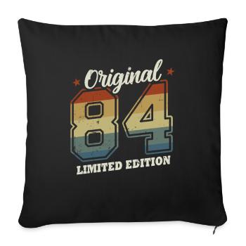 Original 1984 Gift 40th Birthday Husband Wife - Sofa pillowcase 17,3'' x 17,3'' (45 x 45 cm) - black - Front