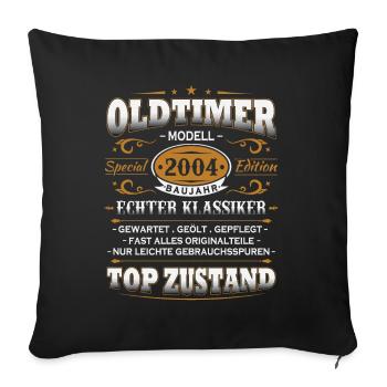 Vintage Car Year 2004 Vintage Birthday Gift - Sofa pillowcase 17,3'' x 17,3'' (45 x 45 cm) - black - Front