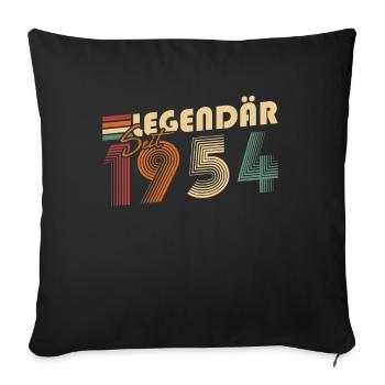 Legendary since 1954 - Sofa pillowcase 17,3'' x 17,3'' (45 x 45 cm) - black - Front