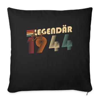 Légendaire depuis 1944 - Housse de coussin décorative 45 x 45 cm - noir - Devant